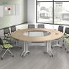 Buy cheap Modern Style Folding Table in White Wood The Perfect Space-Saving Solution for Your Home or Office from wholesalers