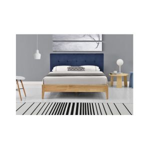 Buy cheap Sunny Blue Linen Fabric Bed Frame With Headboard CE Certification from wholesalers