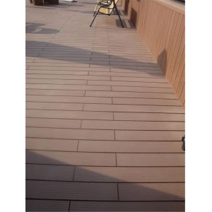 Water Absorption Rate 2.5% Customized Synthetic WPC Decking for Engineering
