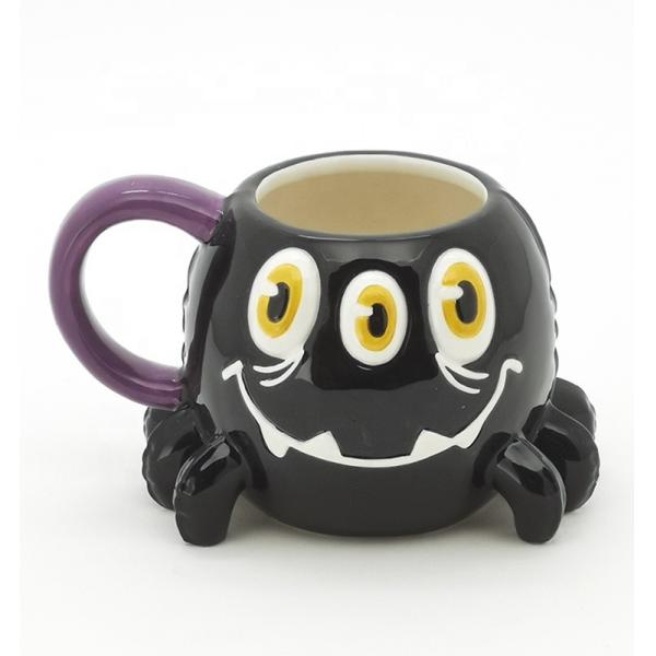 Quality Earthenware Animal Ceramic Mugs Halloween Designed With 3D Handpaint for sale