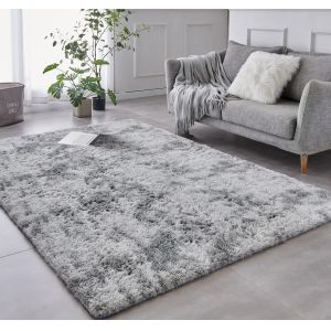 Buy cheap Custom Area Rugs for Living Room Home Decorative Fluffy Floor Carpet Mat Tie Dyed Light Grey Rug from wholesalers