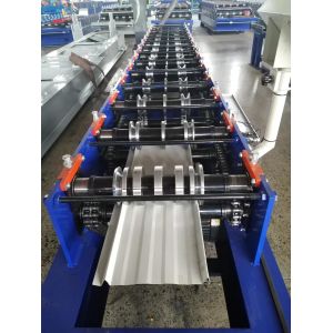 Buy cheap Selflock Roof Panel Roll Forming Machine PLC Control Hydraulic Cutting from wholesalers