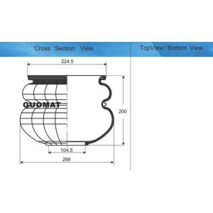Buy cheap Double Convoluted Air Rubber Bellows Spring For HINO 49711-1010 / 49711 1010 from wholesalers