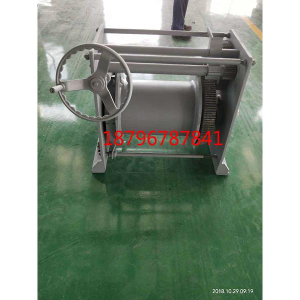 Quality 18mm wire rope 80m wire length 10kn manual winch hand winch marine winch for sale