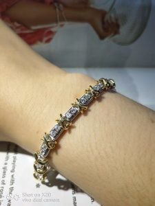 Buy cheap ODM Yellow Diamond Cubic Zirconia Bracelet Silver Sterling 925 from wholesalers