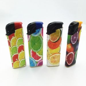 Buy cheap Customizable Colorful EUR Standard Plastic Electric Lighter with Custom Pattern-Fruits from wholesalers