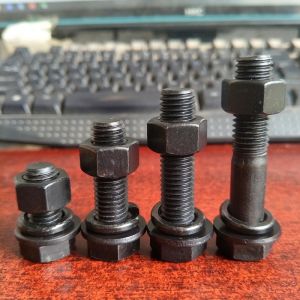 Buy cheap DIN933 Hex Bolt and Nut with Washer All Standard Thread Sizes Customized by Perno Steel from wholesalers