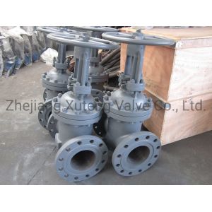 ANSI Flanged Class600 Wcb A216 Steel Gate Valve with Wcb Body and Flanged