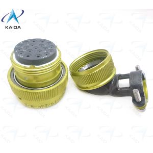 Buy cheap ZH23 Series Circular Electrical Connector Anodized Aluminum Shell for Industrial Applications。ZH23-19/24P-8-B with Elbow Cable Clamp. from wholesalers