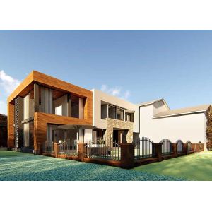 Buy cheap Fiber Cement Board Luxury Prefab Houses Ultra Modern Prefab Homes Prefab Home Kits from wholesalers