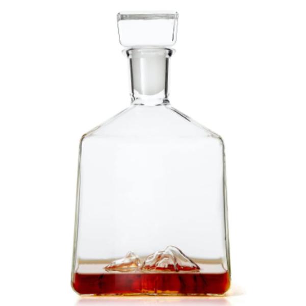Buy cheap 500ml Clear Glass Whiskey Decanter Dispenser for Liquor Hot Stamping Surface Handling from wholesalers