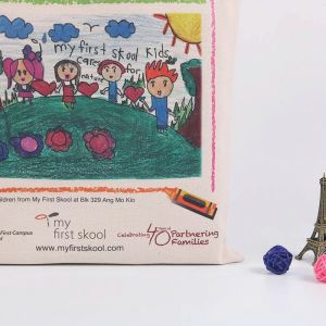 Handheld Personalised Canvas Tote Bags / Custom Made Promotional Cotton Tote