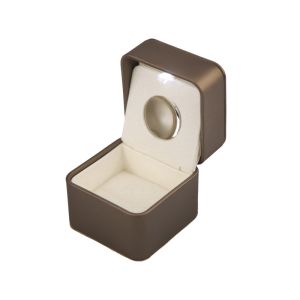 High End Ring Jewelry Gift Boxes Bulk With LED Light Magnifying Glass