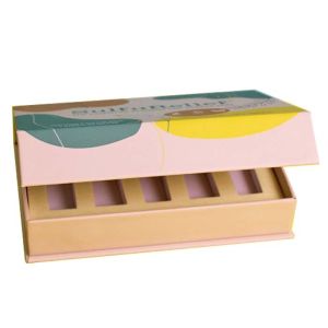 Buy cheap Recyclable Cosmetic Magnetic Lipstick Box Rigid Cardboard Packaging from wholesalers