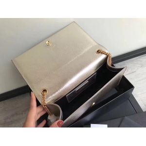 Buy cheap Adjustable Straps Polyester Saint Laurent YSL Woc Bag With Zipper Closure Silver from wholesalers