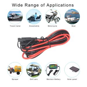 12V 24V SAE 2Pin Solar Power Cable Quick Disconnect Release Plug With PVC Jacket