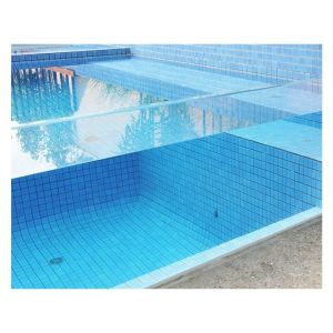 Custom Easy To Install Swimming Pool with Acrylic Window and Wood Plastic Board