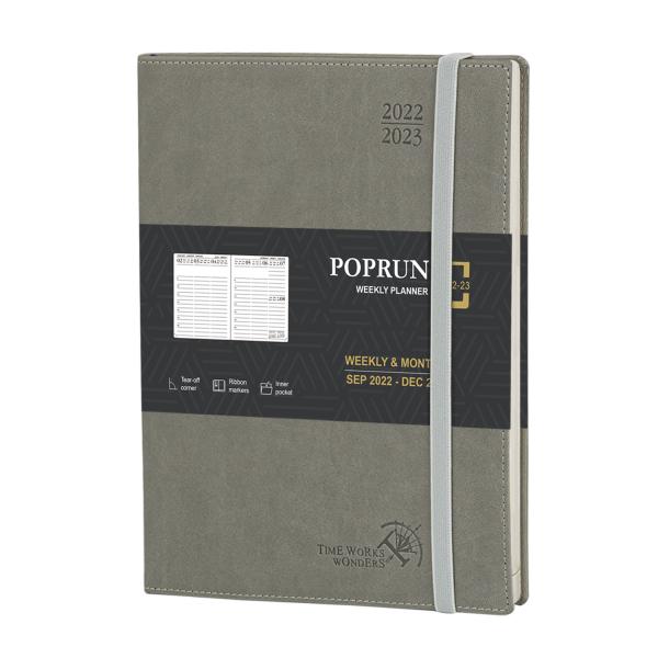 Quality Grey 8.75inchX10.5inch Large Academic Planner Eco Friendly Paper for sale