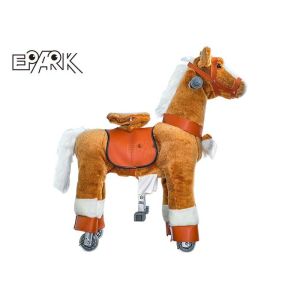 Buy cheap 120W Kiddy Ride Machine Mechanical Rocking Horse Plush Toy On Wheels from wholesalers