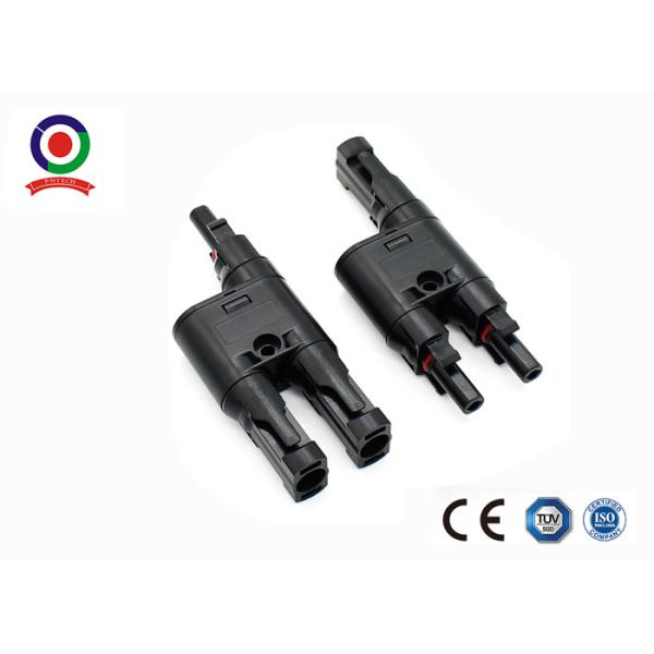 Quality 30A Rated Current Solar Branch Connector T Branch 2 To 1 Waterproof IP67 CE for sale