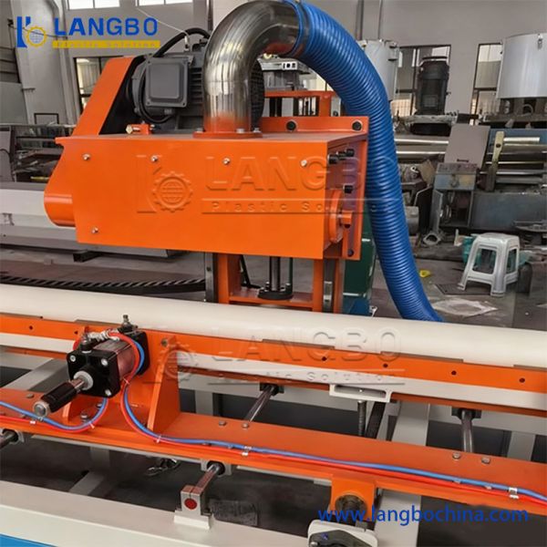 Quality PVC Water Pipe Slotting Machine Tube Grooving Machine Plastic Extrusion Line Downstream Equipment PVC Pipe Machine for sale