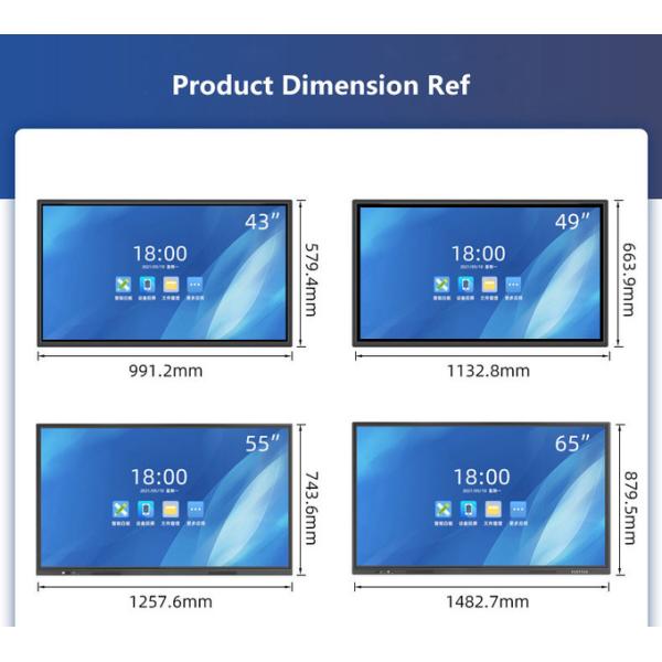 86inch LCD Interactive Touch Screen Whiteboard For Business Wall Mount/Mobile Stand 50000hrs Lifetime