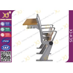 University Steel Book Holder Lecture Room Seating With Writing Desk