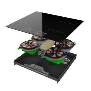 Buy cheap 60cm 4-Zone Built-in Induction Hob with Fast Heating & Precise Temperature Control from wholesalers