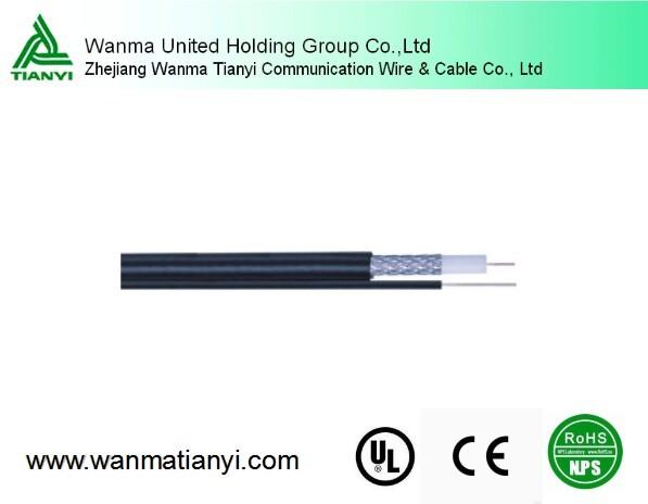 Buy cheap RG6 coaxial cable for CATV/CCTV 75 Ohm with messenger from wholesalers