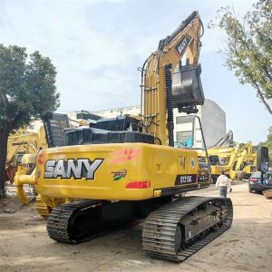Used Sany SY215C Hydraulic Crawler Excavator User Friendly Operation