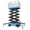 Buy cheap Load 500kg Manual Walking Mobile Scissor Lift Platform For Aerial Work from wholesalers