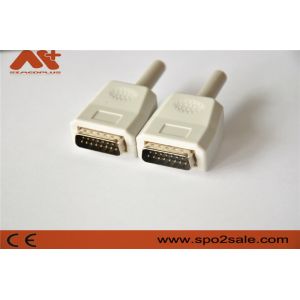 Buy cheap EKG connector compatible Nihon Kohden 10-lead EKG cable with White color from wholesalers