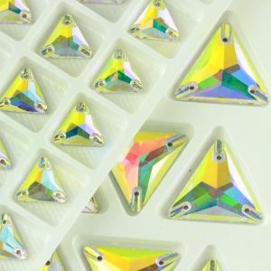 Buy cheap Best Quality Triangle Shape Sew On Stone Crystal Flat Back from wholesalers