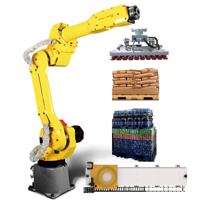 Buy cheap FANUUC M-10iA/10M Food Factory Handling Palletizing And Packaging Workstation With Gripper Track from wholesalers