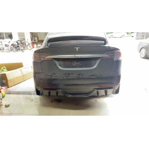 Buy cheap Tesla model X Carbon Fiber Body Kit model X Carbon fiber front lip diffuser Spoiler hood wheel arch wide body kit from wholesalers