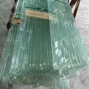 Buy cheap Laminated Curved Glass Architecture Curved Window Glass Customized Thickened 6mm 8mm 10mm 12mm Toughened Glass Panels for partition walls / greenhouse from wholesalers