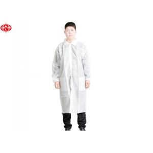 Buy cheap Breathable Anti Static 60gsm Disposable Lab Coat from wholesalers
