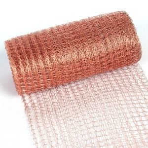 Buy cheap Red Copper Mesh Rolls 40 Density 98% Porosity Hole Size Customized from wholesalers