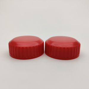 Buy cheap Red Ribbed Closure 32mm Double Wall Cap With Screw Lock product