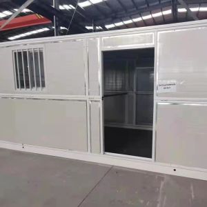 Prefabricated 20ft Office Flat Pack Foldable Container House with PVC Sliding