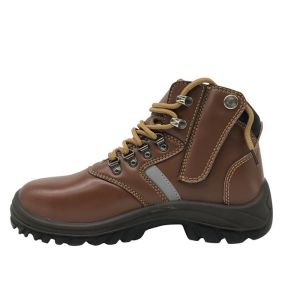 Buy cheap High Caliber Leather Army Boots Grease Resistant With Reflective Stripe from wholesalers