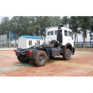 Buy cheap 6 Tires Used Medium Duty Trucks 4*2 Beiben Head Tractor 300 Hp Flat Roof Euro 3 from wholesalers