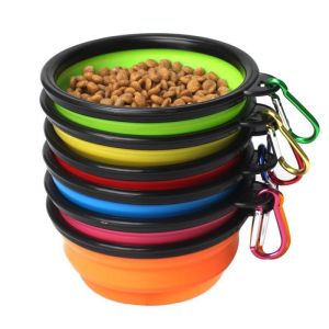 Buy cheap Pet Bowls Collapsible TPE Foldable Silicone Dog Food Feeding Bowl Travel Rounded Item Type from wholesalers