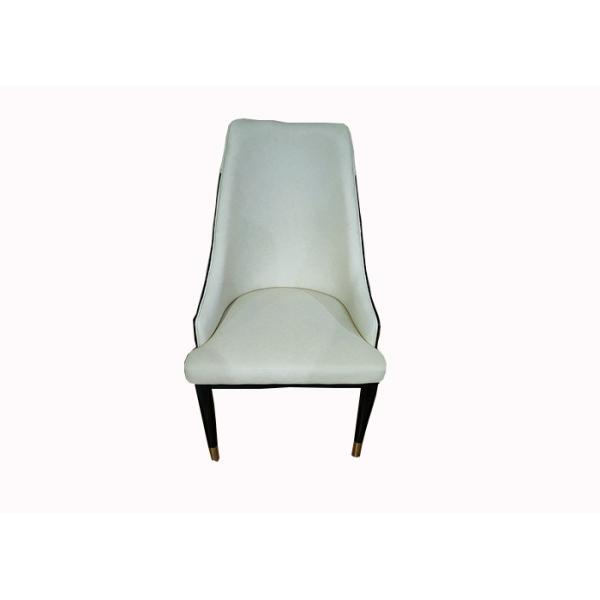 Quality Nordic 100cm 49.5cm Wrought Iron Upholstered Dining Chairs for sale