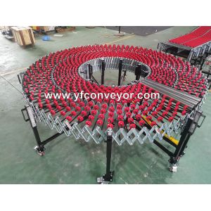 Buy cheap Flexible Plastic Expandable Gravity Skate Wheel  Roller Conveyor from wholesalers