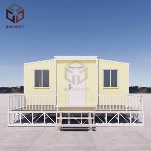 Buy cheap Grade 8 Earthquake Resistance Double Wing Container House With Balcony Easy Install from wholesalers