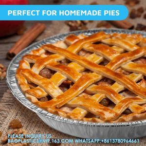 Buy cheap 9” Aluminum Foil Pie Pans | Round Disposable Containers Angled Walls Tart Baking, Storing, Serving & Reheating from wholesalers