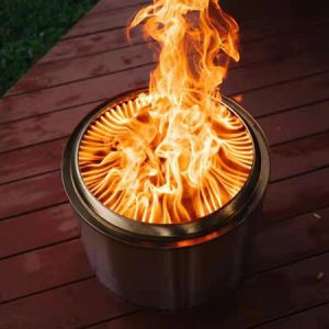 Buy cheap Diameter 28cm Stainless Steel Smokeless Fire Pit Bbq Camping Packaging product