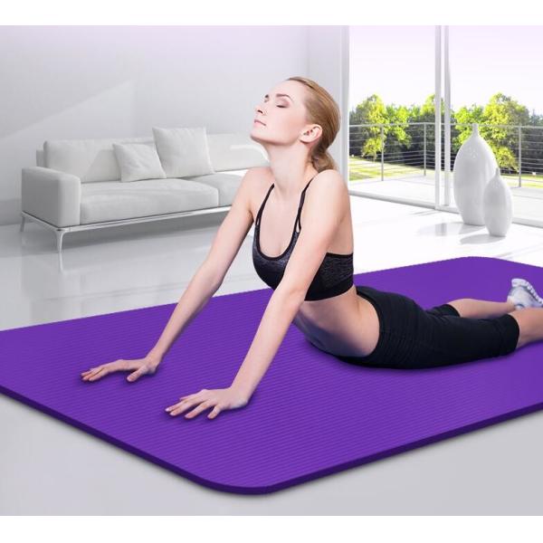 Quality 2016 Hot Sale Non Slip PVC Thick Yoga Mats With Carry Strap ,Available 10 Colors Choice,Eco-Friendly for sale