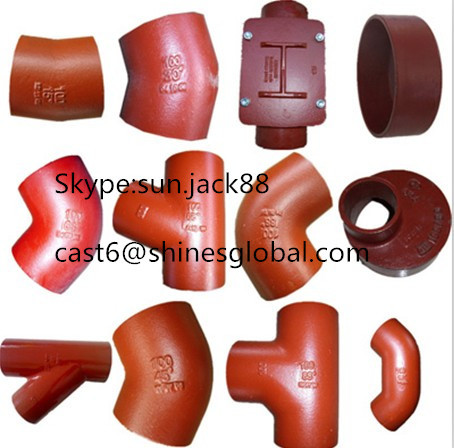 Buy cheap ASTM A888 Cast Iron Hubless Fitings/BS EN877 Cast Iron Pipe Fittings from wholesalers